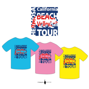 T-shirt Design by KATZEPOSE for California Beach Volleyball Association | Design: #18555299