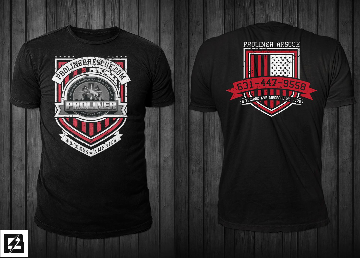 T-shirt Design by Barney Stinson for L.I. Proliner Inc | Design #18798877