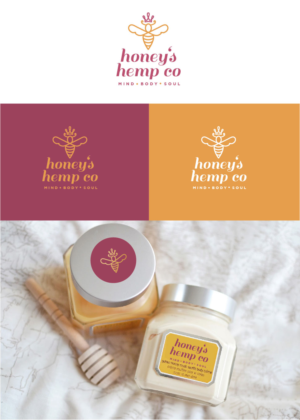 Honey's Hemp Co | Logo Design by Birdcage