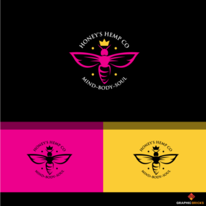 Honey's Hemp Co | Logo Design by Graphic Bricks