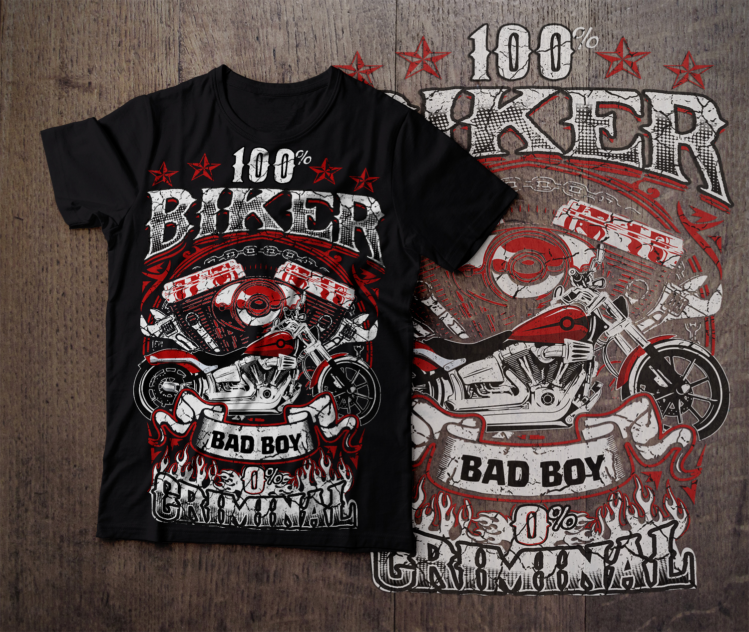 T-shirt Design by dhadaj for Custom Bike Shop | Design #18687390