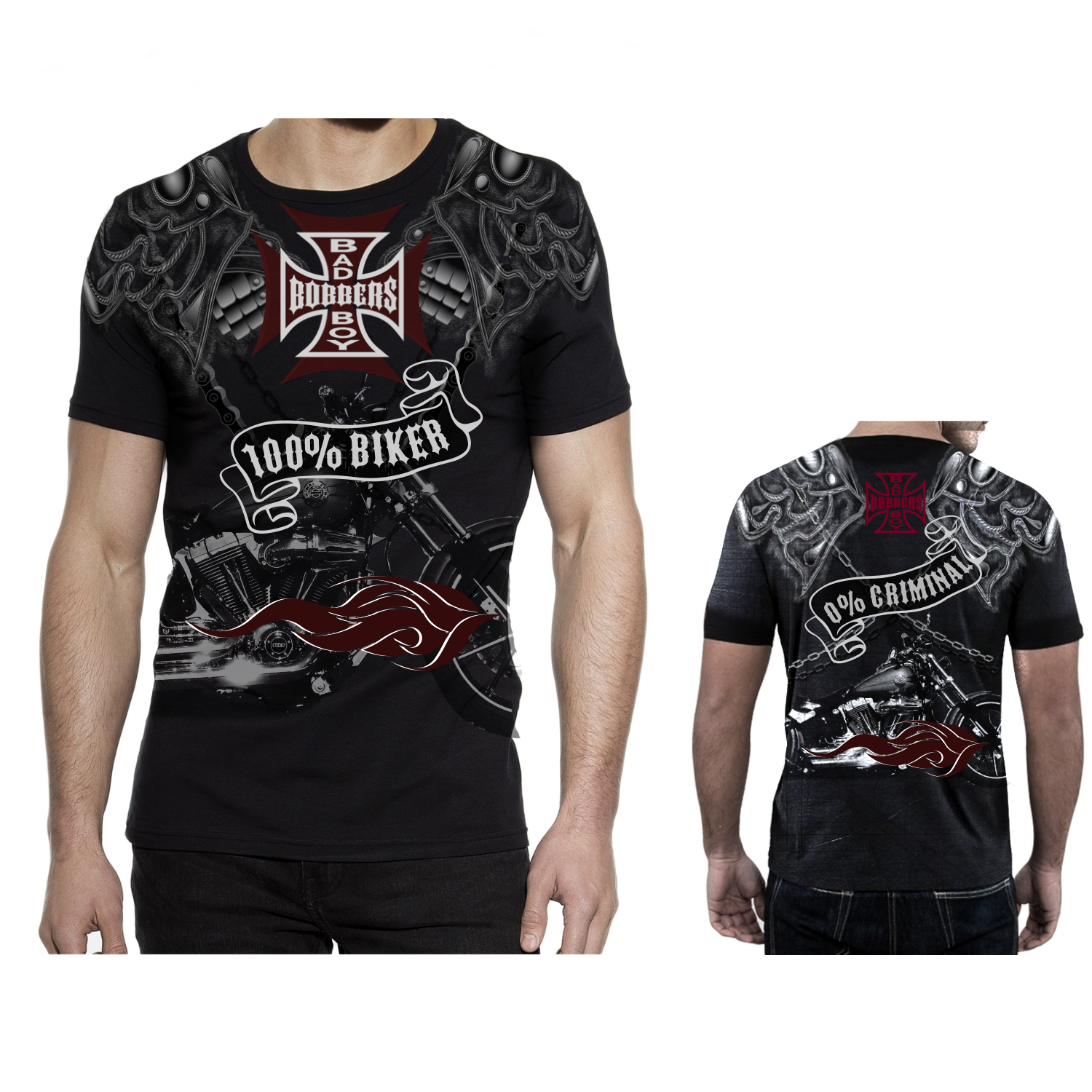 T-shirt Design by elveneclipse for Custom Bike Shop | Design #18681855