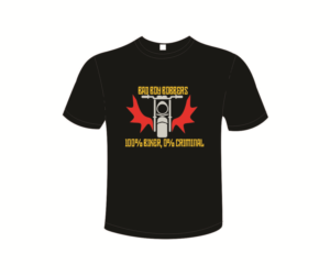 BIKER T-SHIRT #1 - 100% BIKER 0% CRIMINAL | Diseño de Camiseta por WahyuHMD