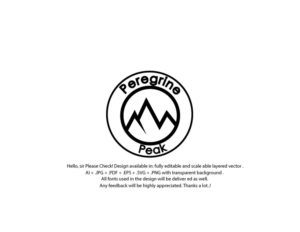 Peregrine Peak | Diseño de Logo por juie design