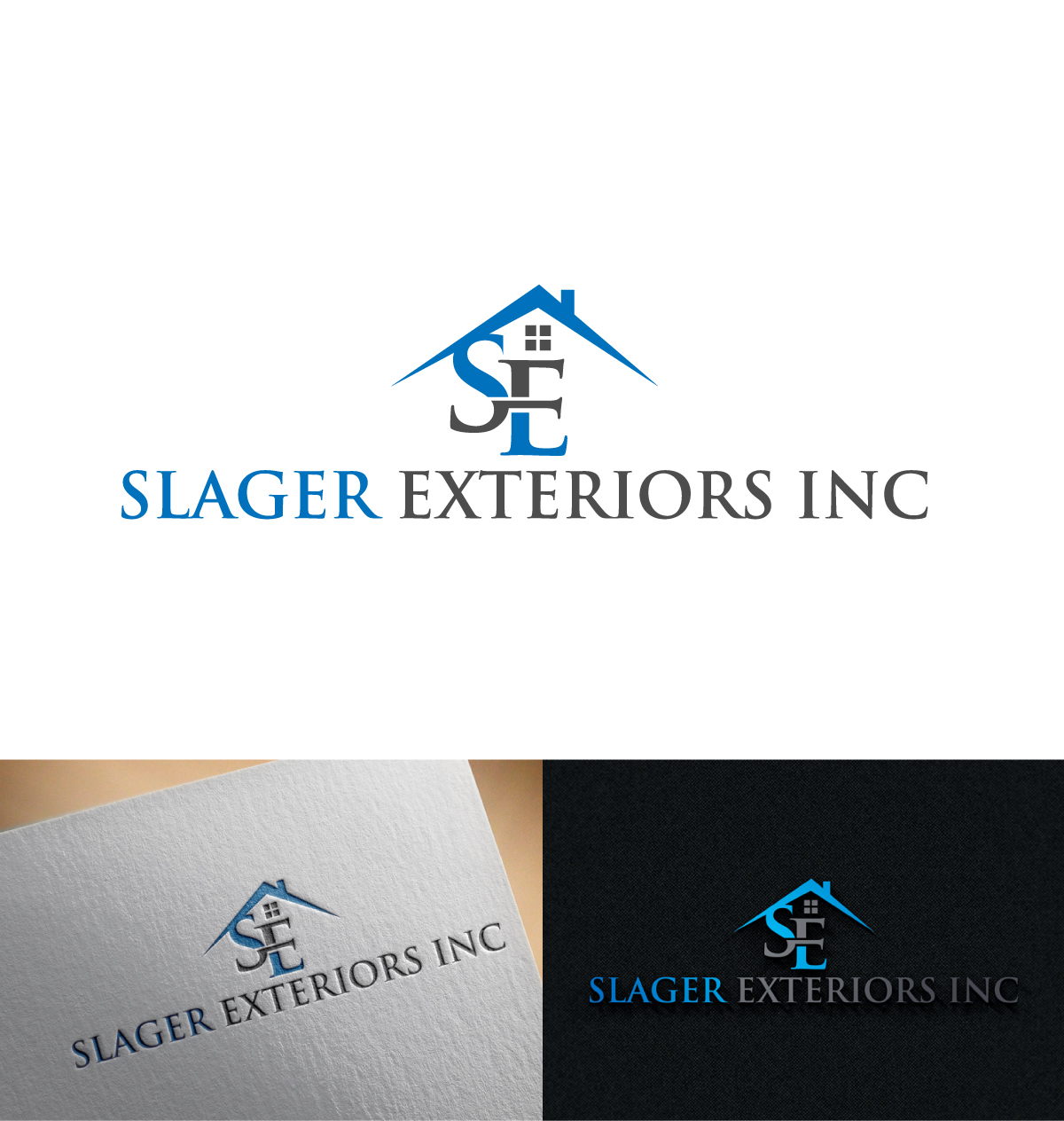 Logo Design by imyounuspathan 2 for Slager Exteriors Inc  | Design #18562236