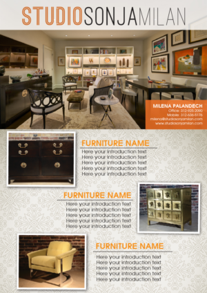 Design de Flyer par AntonioTruong pour StudioSonjaMilan | Design : #18603127