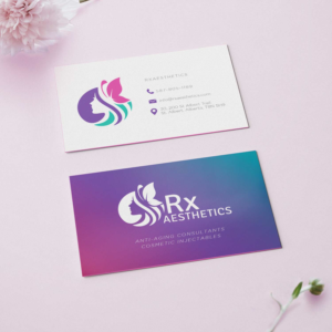 Cosmetic injections clinic needs a fresh looking business card | Business Card Design by Alexandra S.