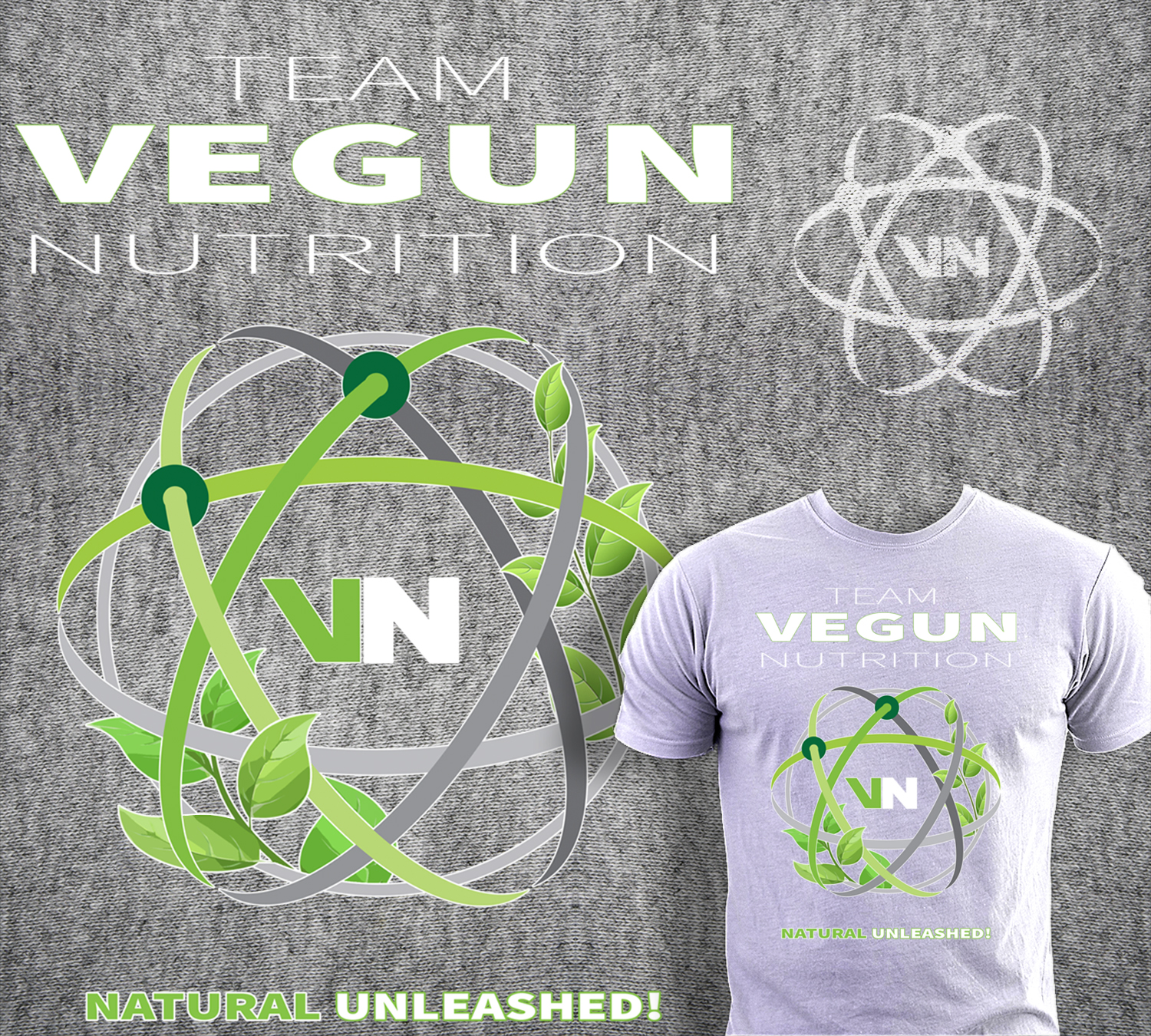T-shirt Design by Light Hand Design for Vegun Nutrition | Design #18637050