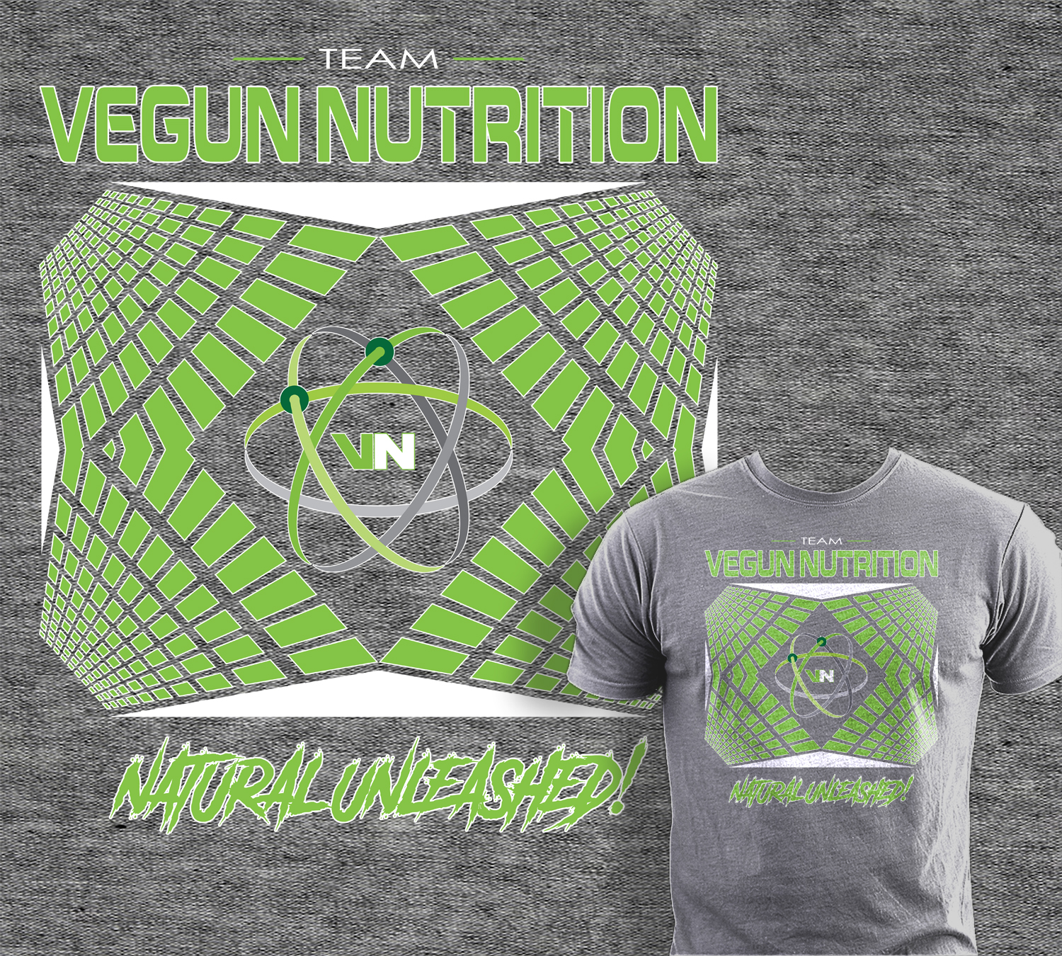 Design de T-shirt par Light Hand Design pour Vegun Nutrition | Design #18645704