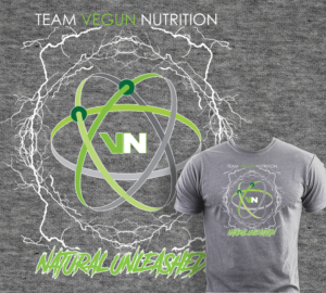 Vegun Nutrition Unique Shirt Design  | T-Shirt-Design von Light Hand Design