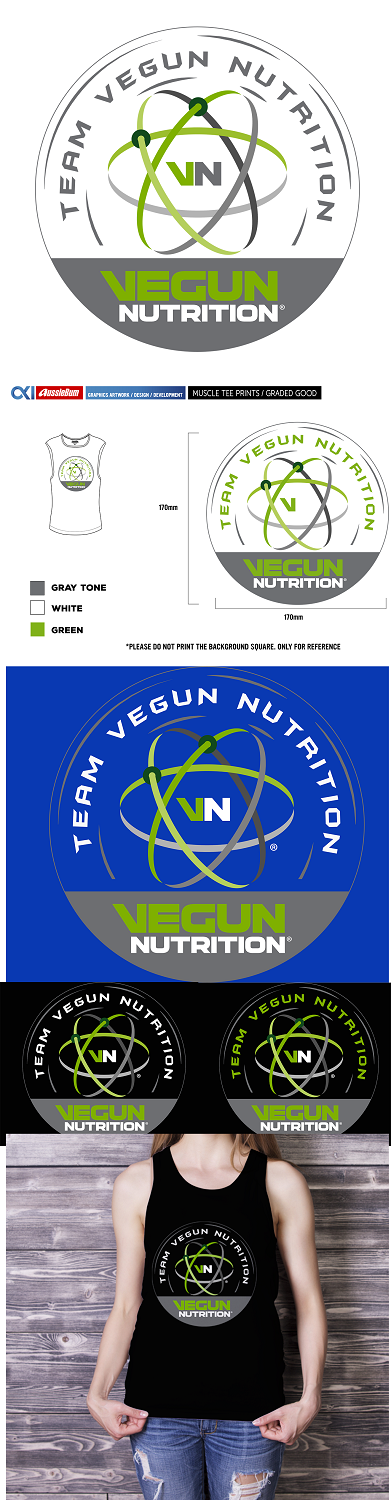 Design de T-shirt par Grebowiec Peter pour Vegun Nutrition | Design #18616088