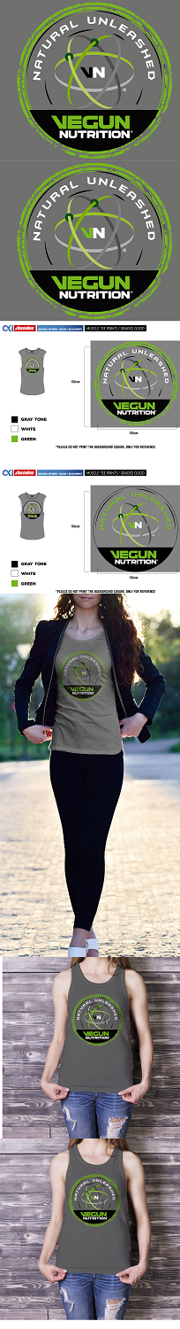 T-shirt Design by Grebowiec Peter for Vegun Nutrition | Design #18618108