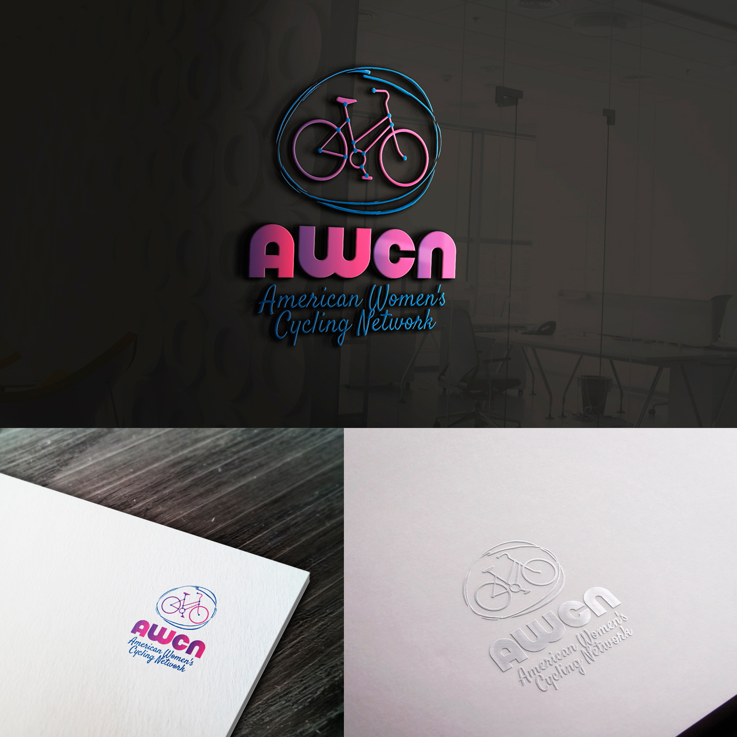 Logo Design by Marianna K. for American Women's Cycling Network | Design #18672353