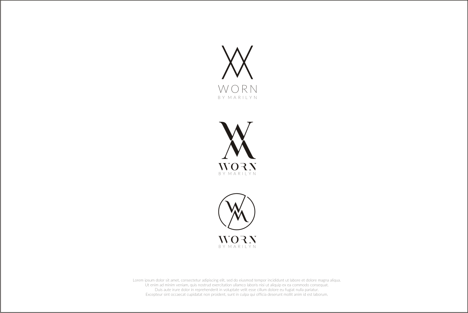 Diseño de Logo por nusdofficial para Worn by Marilyn | Diseño #18647919