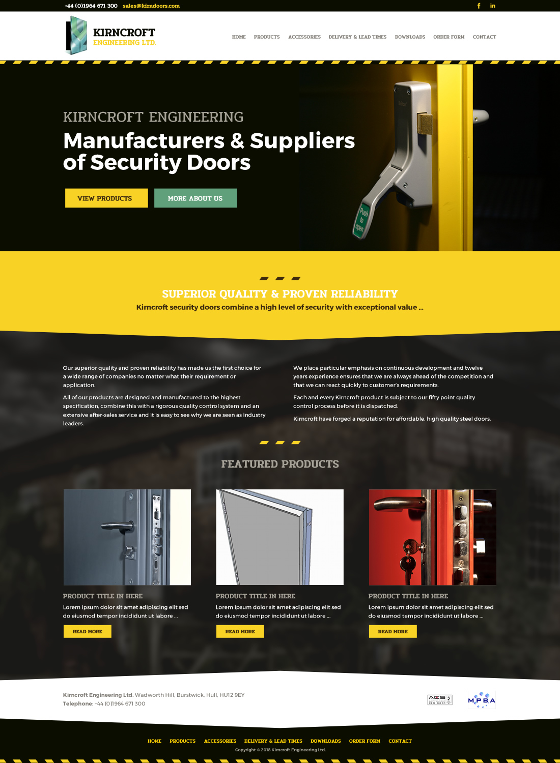 WordPress-Design von Channel Studio für Kirncroft Enginering Ltd | Design #18726594