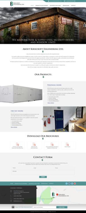 Wordpress Design by harmi_199 for Kirncroft Enginering Ltd | Design: #18657371