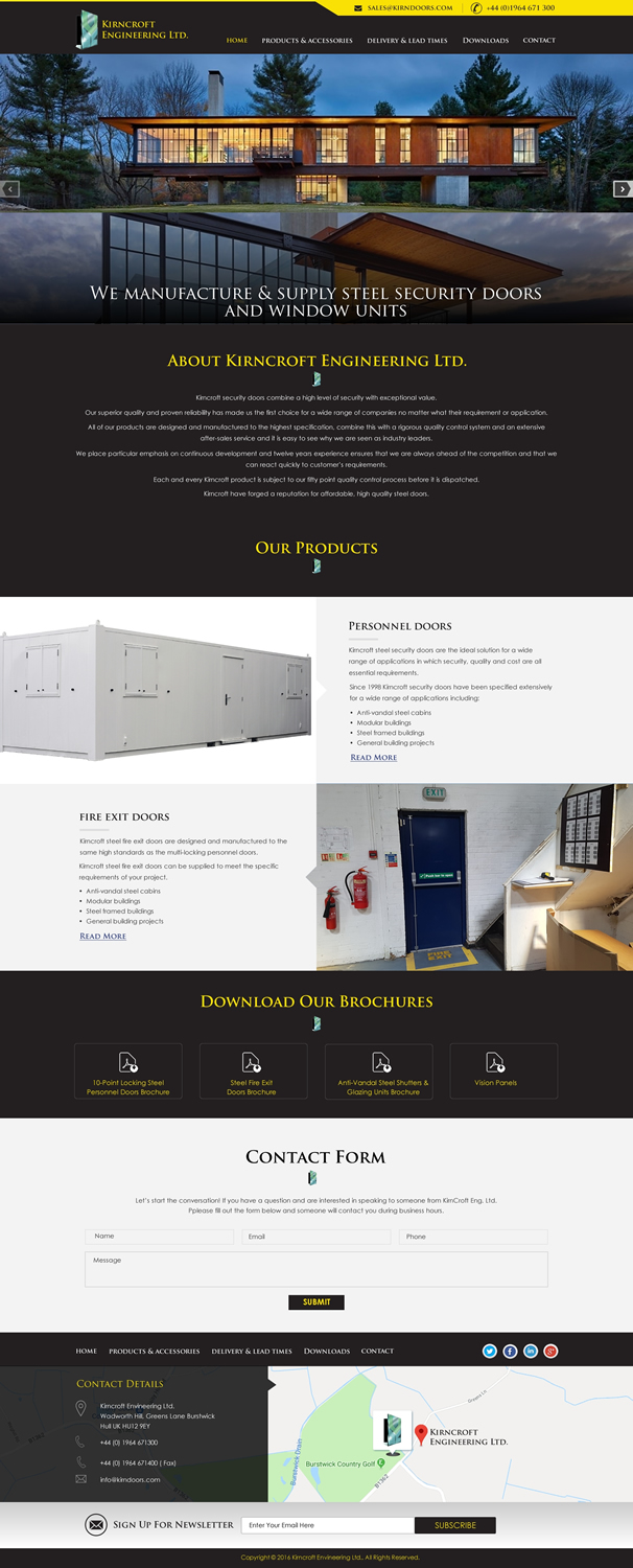 Wordpress Design by harmi_199 for Kirncroft Enginering Ltd | Design #18657372