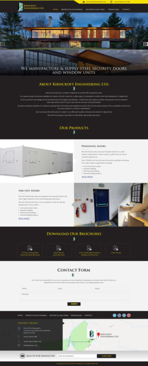 Wordpress Design by harmi_199 for Kirncroft Enginering Ltd | Design: #18657372