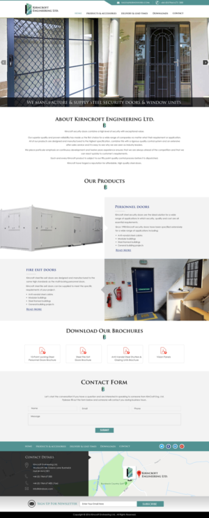 Wordpress Design by harmi_199 for Kirncroft Enginering Ltd | Design: #18657373
