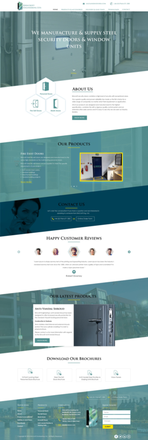 Wordpress Design by harmi_199 for Kirncroft Enginering Ltd | Design: #18675935