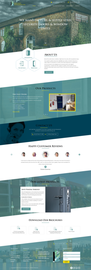 Wordpress Design by harmi_199 for Kirncroft Enginering Ltd | Design: #18675936