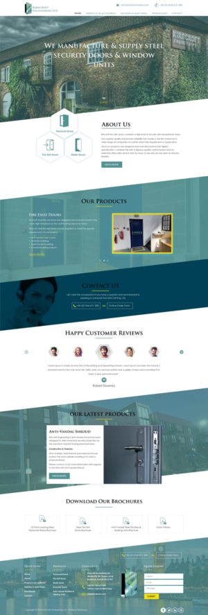 Wordpress Design by harmi_199 for Kirncroft Enginering Ltd | Design: #18675937