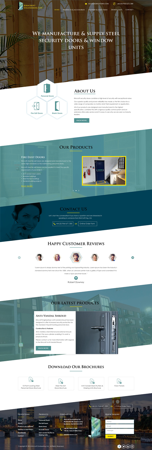 Wordpress Design by harmi_199 for Kirncroft Enginering Ltd | Design #18716518