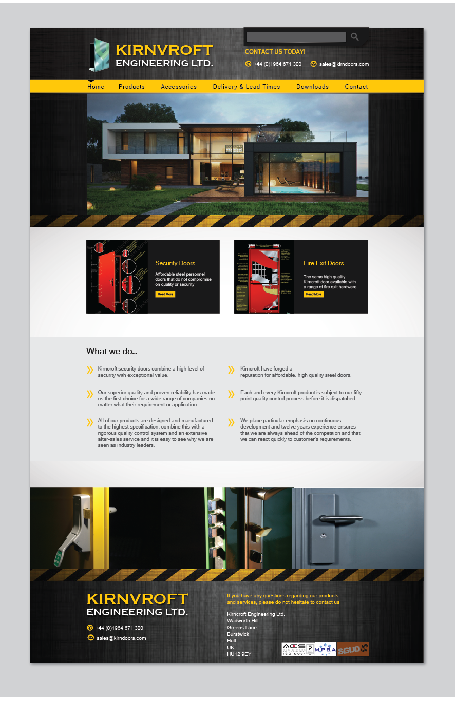 Wordpress Design by alex989 for Kirncroft Enginering Ltd | Design #18641745