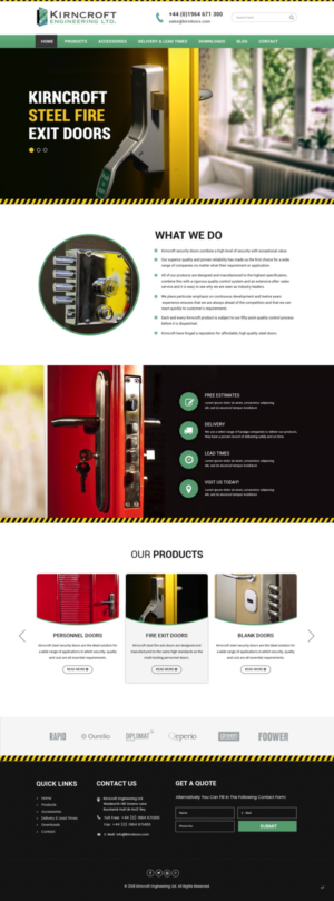 Wordpress Design by pb for Kirncroft Enginering Ltd | Design: #18586960