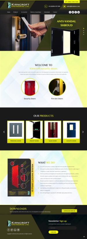 Wordpress Design by pb for Kirncroft Enginering Ltd | Design: #18586961