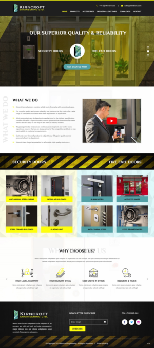 Wordpress Design by pb for Kirncroft Enginering Ltd | Design: #18586962