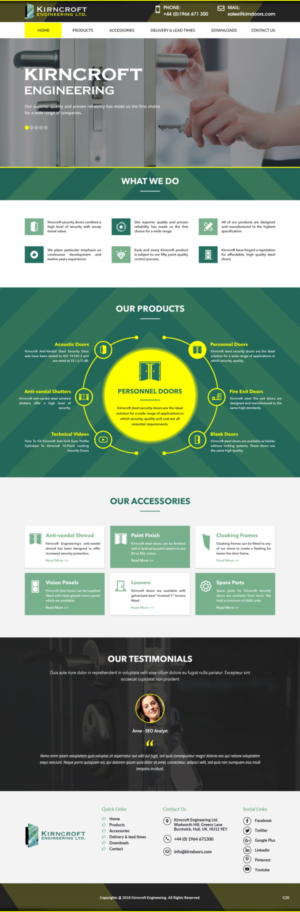 Wordpress Design by pb for Kirncroft Enginering Ltd | Design: #18586965