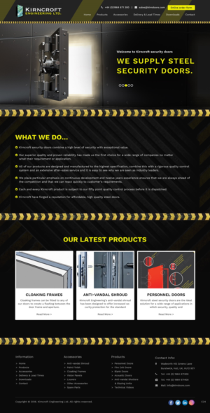 Wordpress Design by pb for Kirncroft Enginering Ltd | Design: #18586967