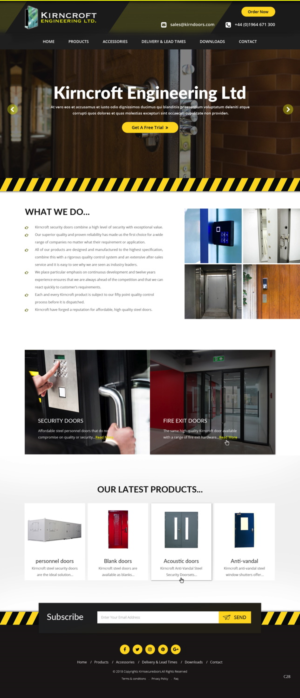 Wordpress Design by pb for Kirncroft Enginering Ltd | Design: #18586968