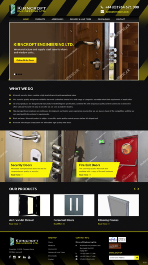 Wordpress Design by pb for Kirncroft Enginering Ltd | Design: #18586972