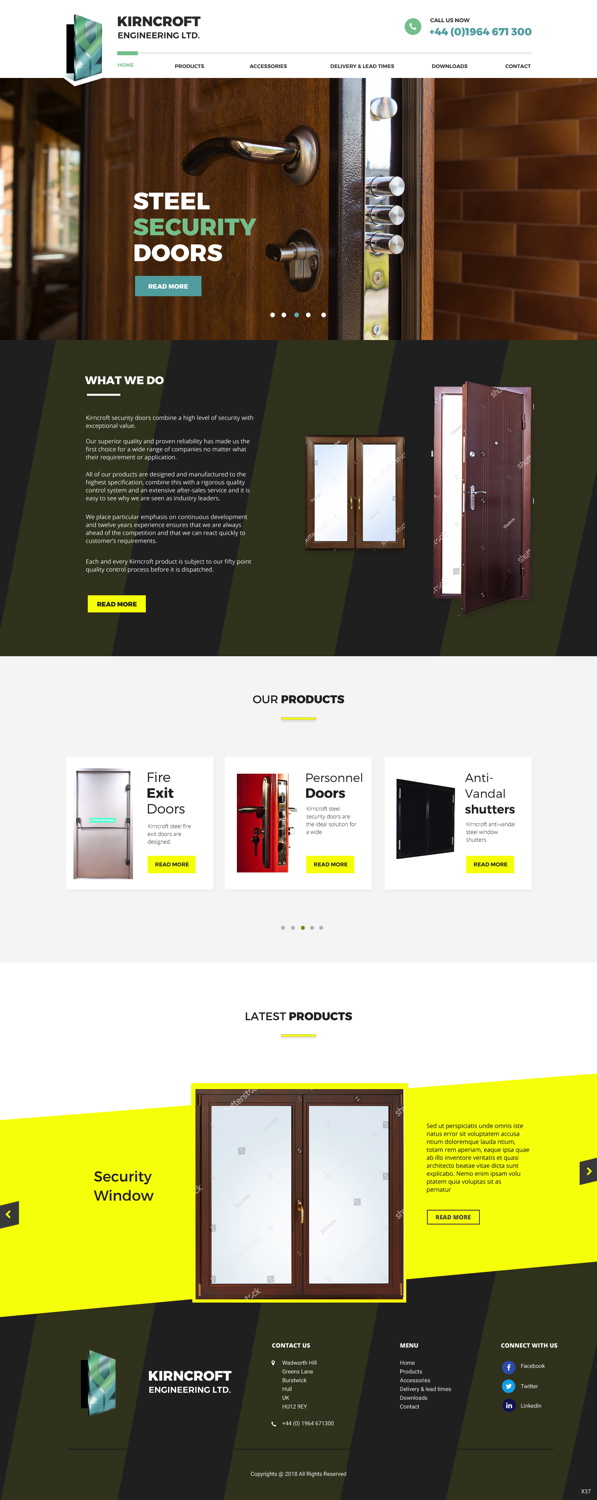 Wordpress Design by pb for Kirncroft Enginering Ltd | Design #18586974