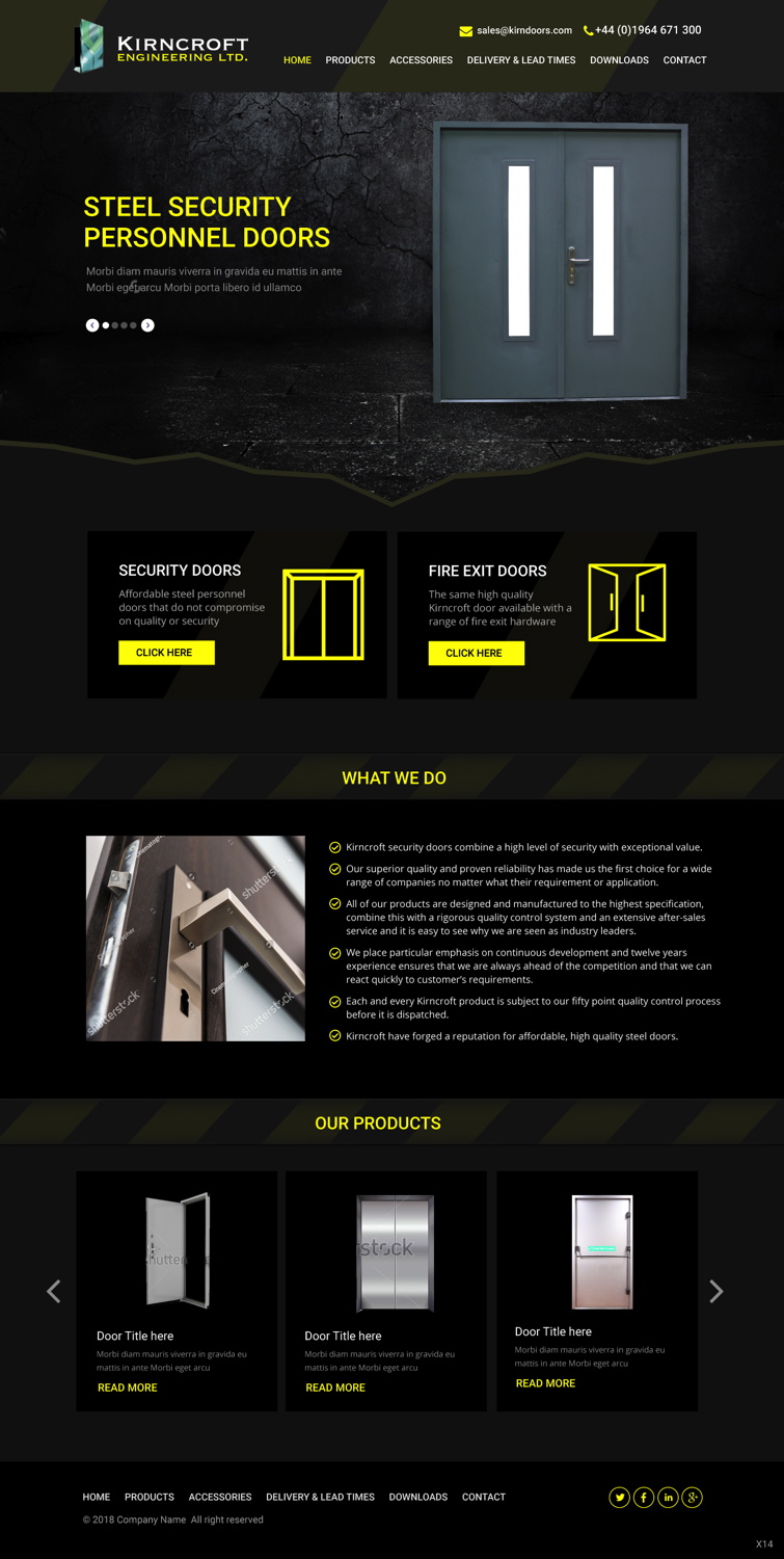Wordpress Design by pb for Kirncroft Enginering Ltd | Design #18586975