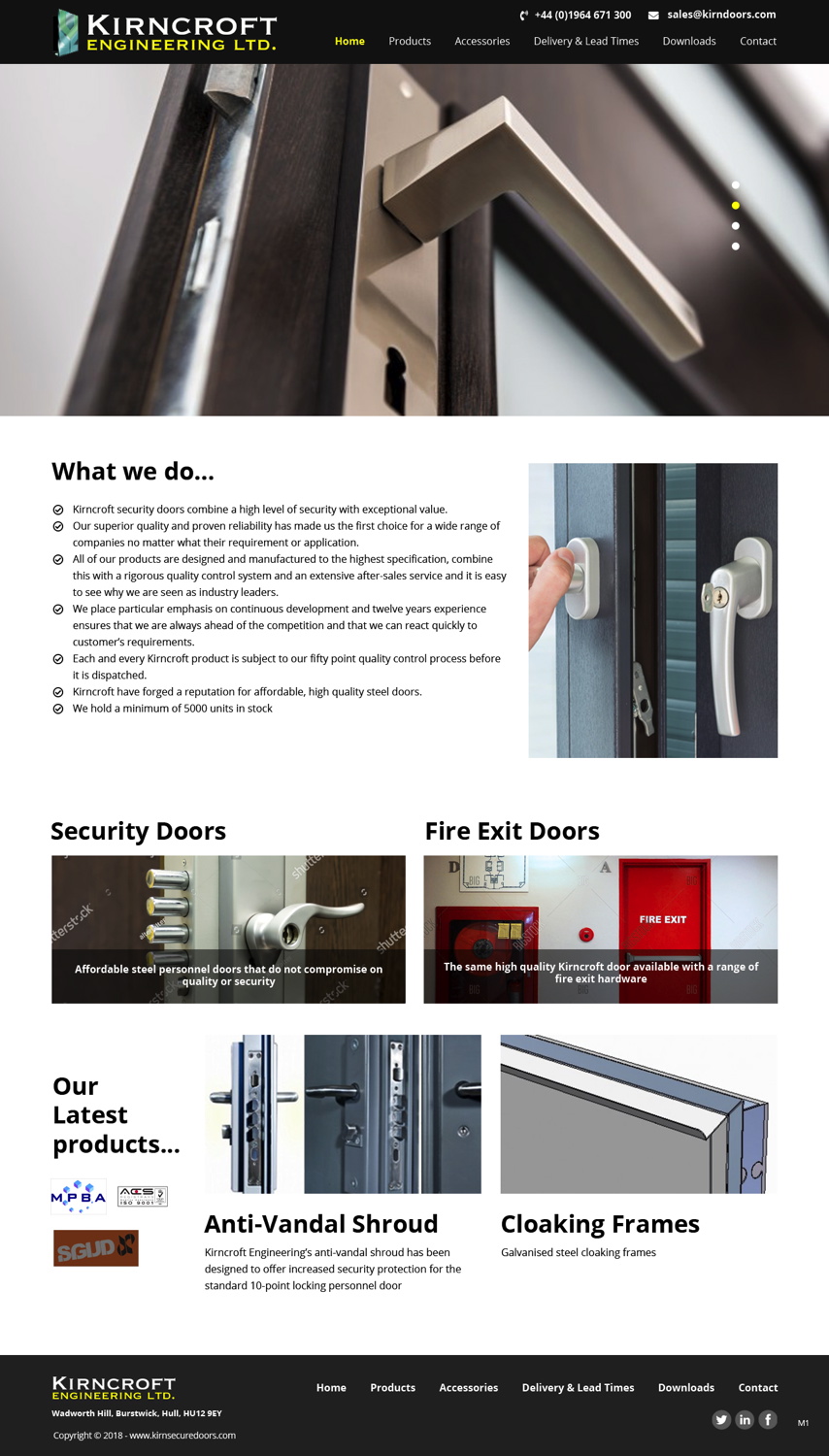 WordPress-Design von pb für Kirncroft Enginering Ltd | Design #18597188