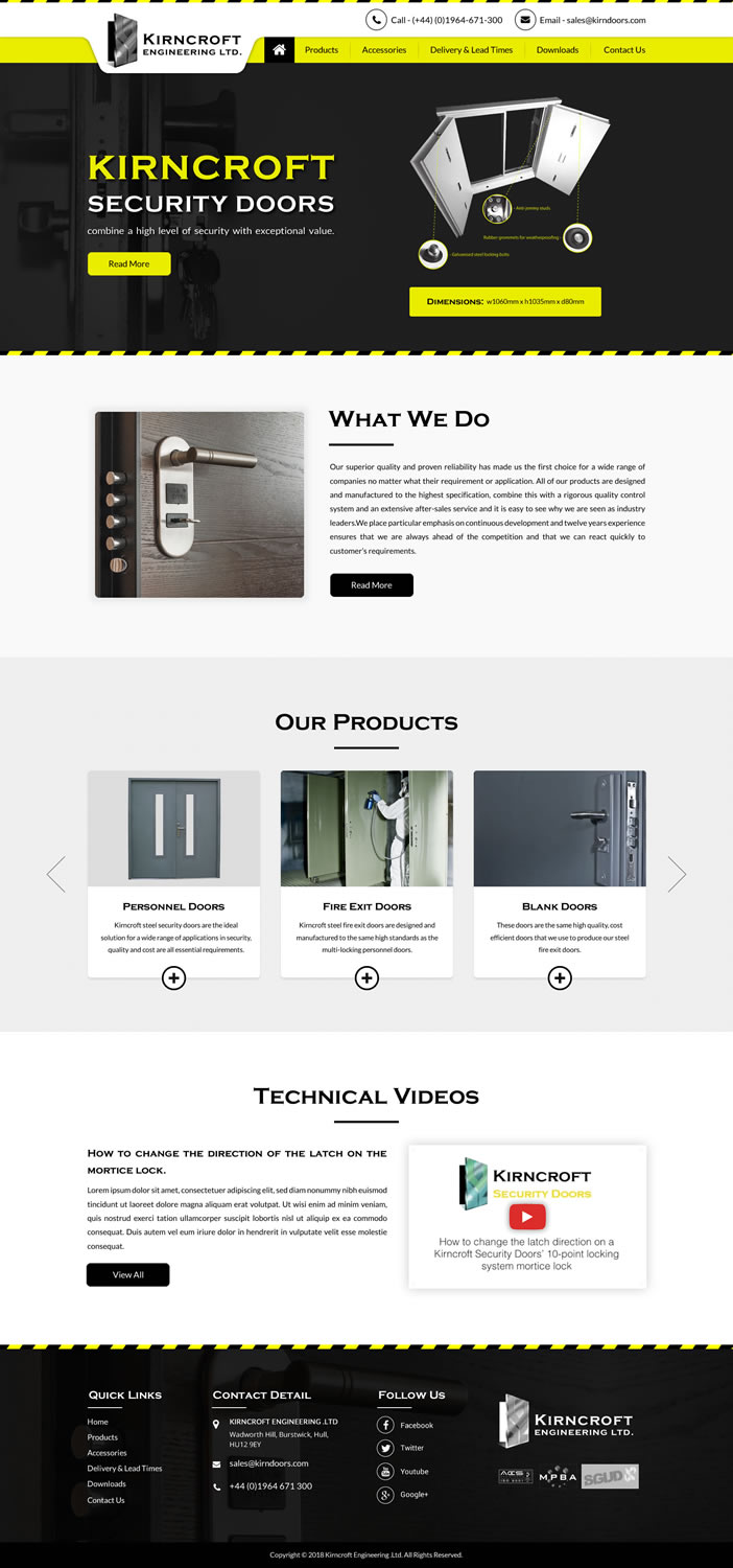 WordPress-Design von Sbss für Kirncroft Enginering Ltd | Design #18643123