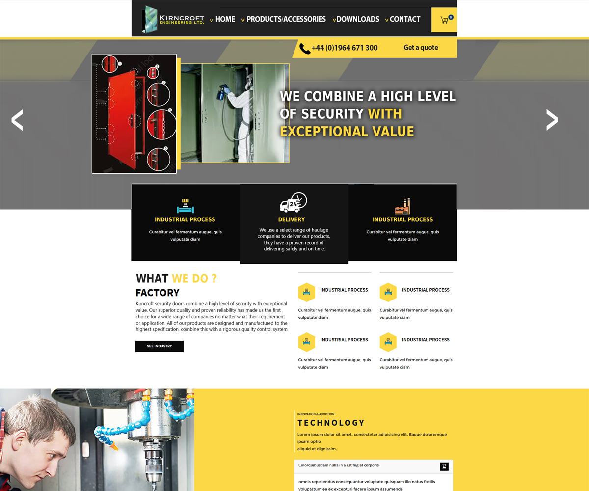 Diseño Wordpress por Kadran para Kirncroft Enginering Ltd | Diseño #18613616