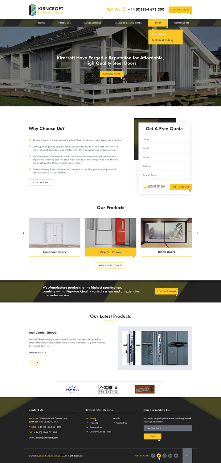 Wordpress Design by Ved Web Services for Kirncroft Enginering Ltd | Design #18596310