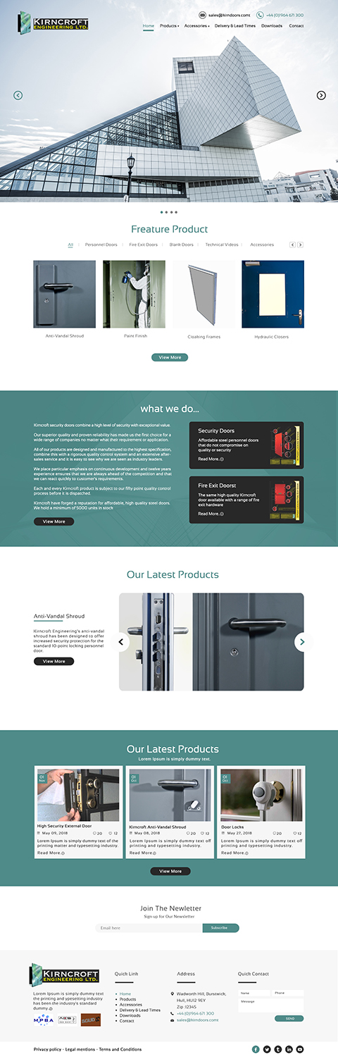 Diseño Wordpress por bdesigner9 para Kirncroft Enginering Ltd | Diseño #18597509