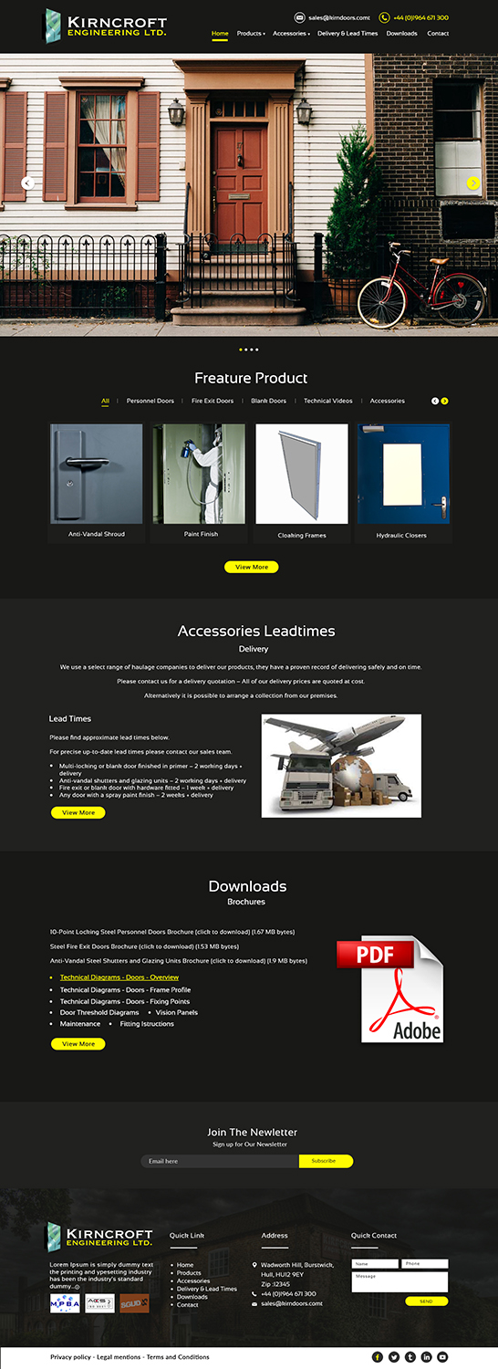 Wordpress Design by bdesigner9 for Kirncroft Enginering Ltd | Design #18606025