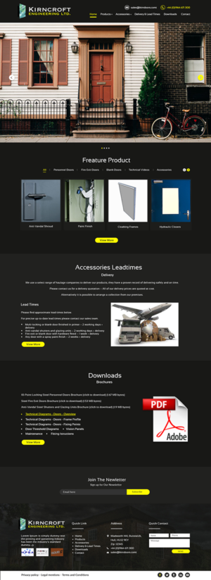 Wordpress Design by bdesigner9 for Kirncroft Enginering Ltd | Design: #18606025