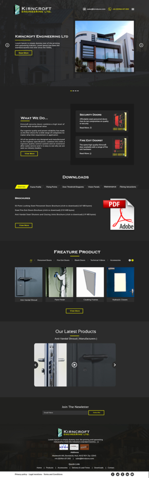 Wordpress Design by bdesigner9 for Kirncroft Enginering Ltd | Design: #18643836