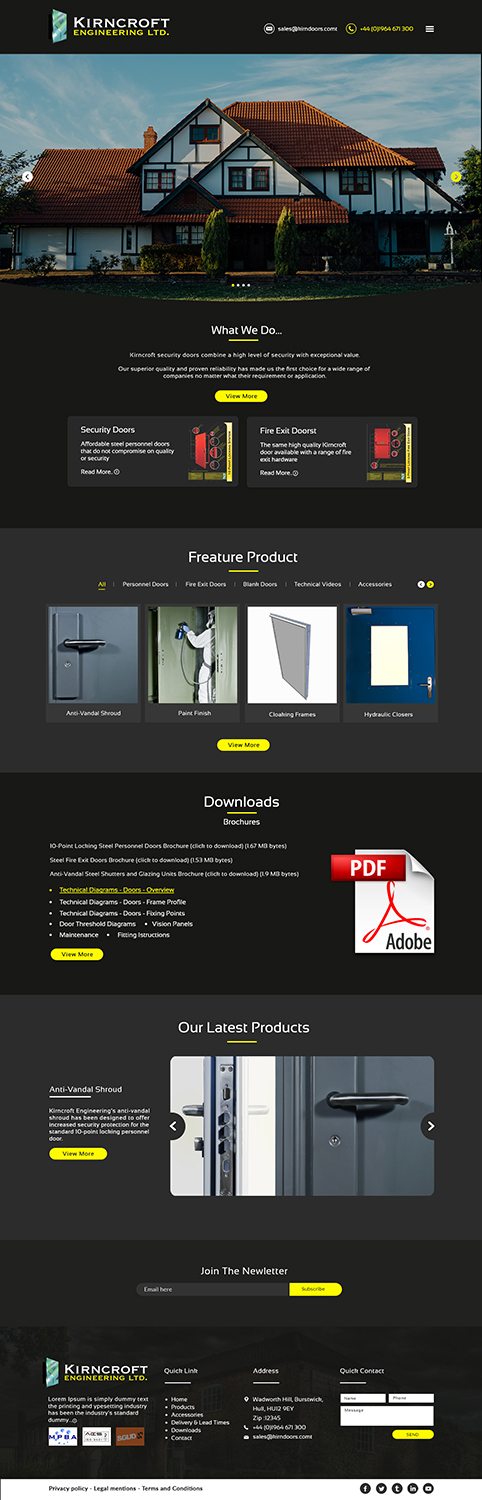 Wordpress Design by bdesigner9 for Kirncroft Enginering Ltd | Design #18643837
