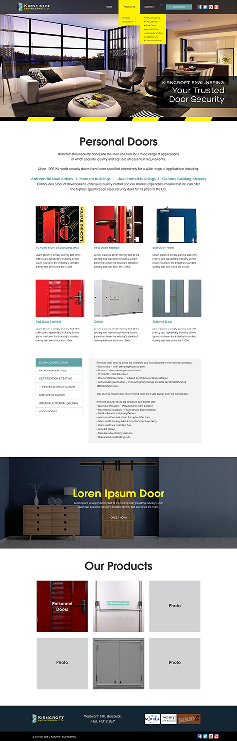 Wordpress Design by Lee @ LoleepopDesign for Kirncroft Enginering Ltd | Design #18660034