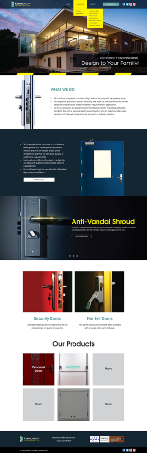 Wordpress Design by Lee @ LoleepopDesign for Kirncroft Enginering Ltd | Design: #18660035
