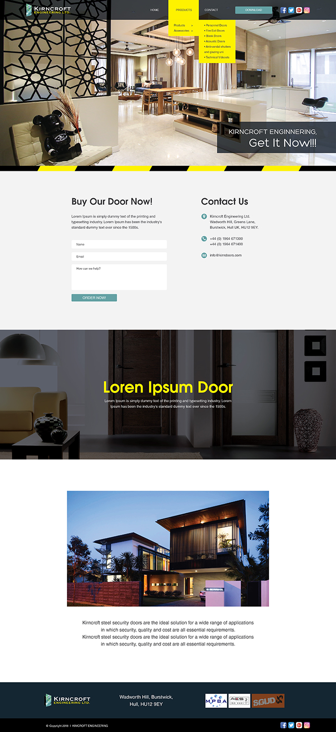 Wordpress Design by Lee @ LoleepopDesign for Kirncroft Enginering Ltd | Design #18660036