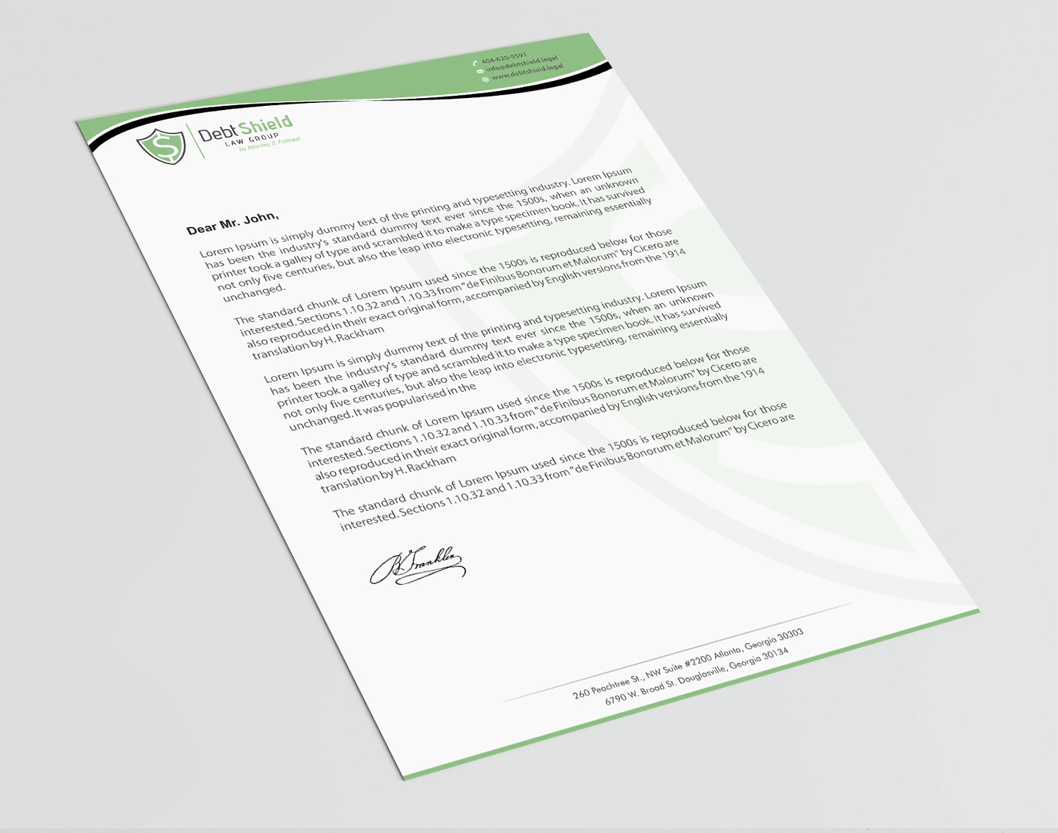 Letterhead Design by Infinitive Technology for this project | Design #18614479